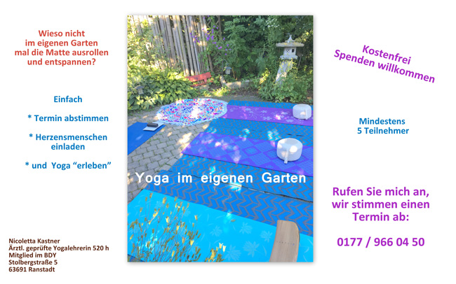 Yoga im Garten