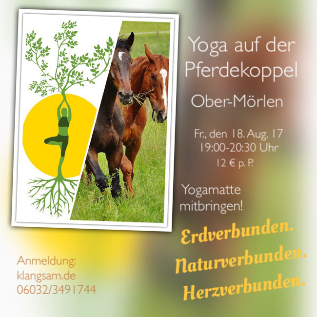 Yoga auf der Pferdekoppel