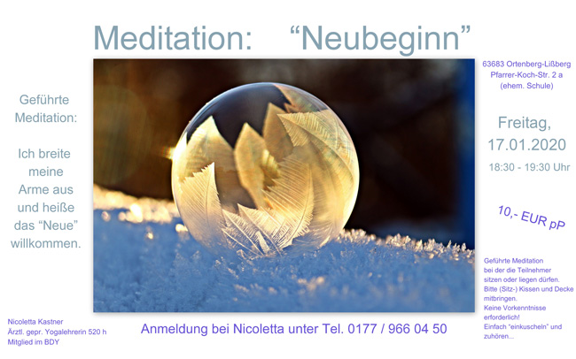 Neubeginn 2020